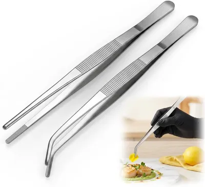 Obrázok produktu pre Kuchynské kliešte 30 cm, 2 ks, nehrdzavejúca oceľ, pre gril