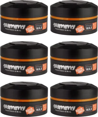Produktbild von 6x FONEX Gummy Styling Wax Bright Max Hold 150 ML