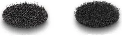 Produktbild von DeLOCK Klettpunkte, rund, selbstklebend, 64 Stück schwarz, Montagepad, Schwarz, 20 mm, Polybag
