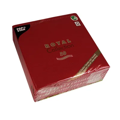 Image de PAPSTAR 11608 Serviettes de table "ROYAL Collection" bordeaux