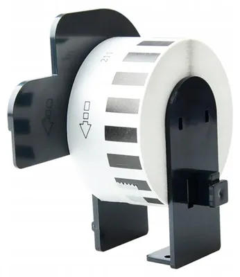 Zdjęcie produktu dla Etykiety ciągłe foliowe 29 mm x 15,24 m do Brother DK-22211 – białe naklejki termiczne na rolce do drukarek QL-570, QL-700, QL-800