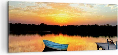 Produktbild von Bild auf Leinwand - Leinwandbild - Landschaft Sommer Meer - 100x40cm - Wand Bild - Wanddeko - Leinwanddruck - Bilder - Kunstdruck - Wanddekoration - Leinwand bilder - Wandkunst - AB100x40-3167