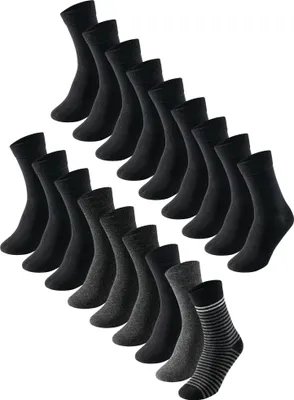 Produktbild von Schiesser Herren 9 Pack Herrensocken sortiert 1 Pack (Mehrfach) Gr. 403