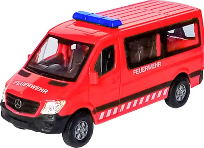 Produktbild von MERCEDES BENZ Sprinter Feuerwehr Modellauto aus Metall Modell Auto Spielzeugauto Kinder Geschenk 08