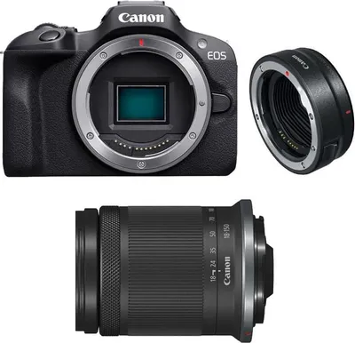 Immagine prodotto di CANON EOS R100 + RF-S 18-150mm f/3.5-6.3 IS STM + anello EF-EOS R