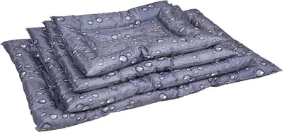 Imagen del producto de Colchoneta refrigerante para perros y gatos, 76x66x6 cm, color gris, plegable, con diseño de flamenco