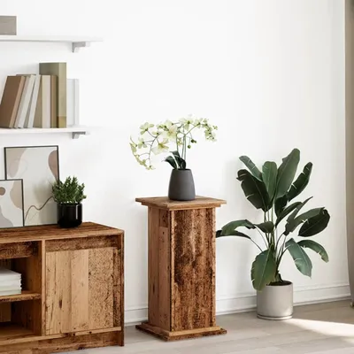 Produktbild von "2026 Promotion" Postament mit Stauraum Altholz-Optik 31x30x60 cm - Holzwerkstoff - Beete CC31431