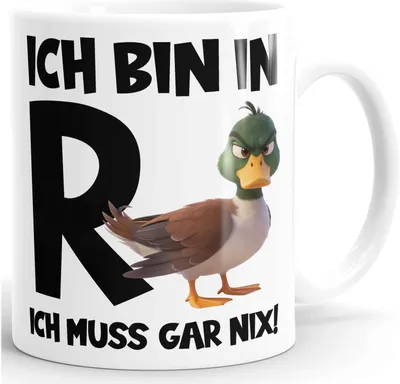 Produktbild von Kaffee-Tasse Rentner mit Spruch Ente - lustiges Geschenk zur Rente Ruhestand - Abschied Kollegen Pensionär - Keramik MoonWorks®