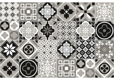 Zdjęcie produktu dla Samoprzylepne naklejki na płytki do kuchni i łazienki – 24 naklejki w stylu Azulejos Venessa – 24 naklejki, 20 x 20 cm