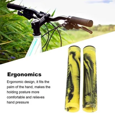Produktbild von Lenkergriffe für Fahrräder, 1 Paar, 16 cm - Ersatzlenkergriffe - Gummigriff - Rutschfest - Einfach zu installieren - 22,2 mm Befestigung - Fahrradgriffe