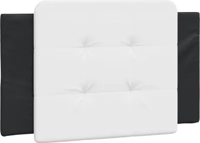 Produktbild von vidaXL Kopfteil-Kissen "Zadar" Weiß und Schwarz 90 cm Kunstleder
