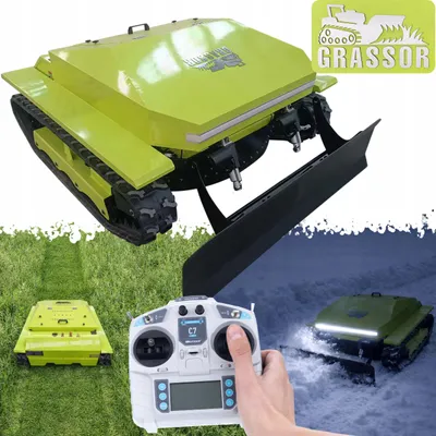 Produktbild von Robot-Rasenmäher TerraForce 900T-G20CP Climb – Hybridantrieb | Loncin 452cc 20HP | 900 mm Schnittbreite | 2×1000W Motor | 500 m Fernbedienung | 70° Steigung | 2500W Generator | Schneepflug Set