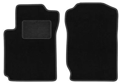 Productafbeelding van Velours voormatten voor Suzuki Grand Vitara II 2005-2014 – 2-delig, zwart, op maat – Wielganizator LUX