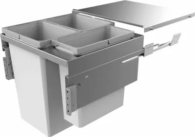Produktbild von NABER 8012391 Abfallsammler COX CLAN 580/600-3 mit 91 Liter Volumen / für 60 cm Schrankbreite