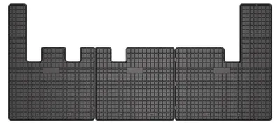 Produktbild von Gummi-Fußmatten Vorne + Tunnel für Ford Transit Custom I 2012-2023 (Van) – Schwarz, passgenau