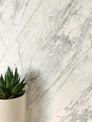 Produktbild von NEWROOM Tapete Grau Vliestapete Marmor - Marmoroptik Modern Hellgrau    Marmor-Tapete 3D Optik