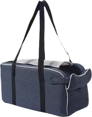 Produktbild von Famanu Tragbare Haustiertragetasche - Blau - Nylon - 42x20x22cm