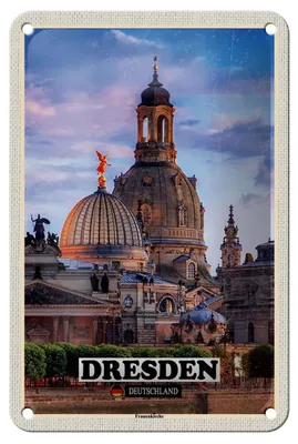 Produktbild von Blechschild Städte Dresden Deutschland Frauenkirche 12x18cm Schild