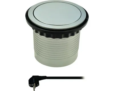 Obrázek produktu pro Výsuvná zásuvková lišta Solight PP100 AC 4x 230V/10A stříbrná