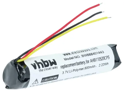 Produktbild von vhbw Akku kompatibel mit Bose QC35, QC35 II Wireless Headset Kopfhörer (400 mAh, 3,7 V, Li-Polymer)