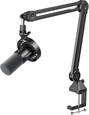 Immagine prodotto di Microfono USB/XLR dinamico - Microfono per podcast - Microfono per streaming - Microfono da studio - Microfono per registrazioni