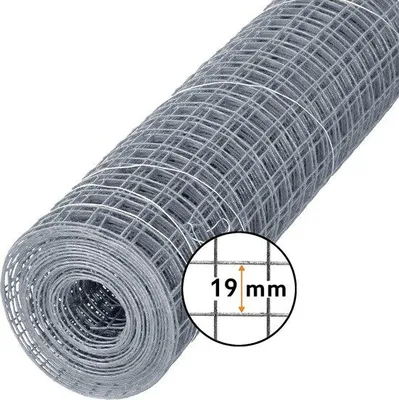 Productafbeelding van Famanu gaas, verzinkt - maaswijdte 19 mm, afmetingen 2,5 x 0,5 meter