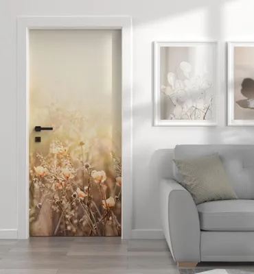 Produktbild von Türtapete Türposter Türfolie selbstklebend Goldenes Feld Türaufkleber