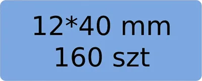 Produktbild von EDIBAZZAR | NIIMBOT Thermoetiketten-Aufkleber 12x40_BLAU