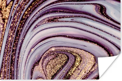 Produktbild von MuchoWow® Poster Marmor - Rosa - Gold - Glitter - Marmoroptik - Luxus 120x80 cm - Bilder