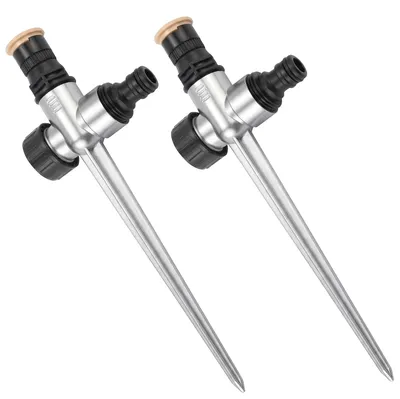 Produktbild von Automatische Tuinsprinkler, 2 Stück, 360 Grad verstellbar, Metall, für Garten und Rasen
