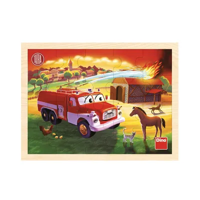 Image de Pompiers Tatra 20D en bois. Puzzle