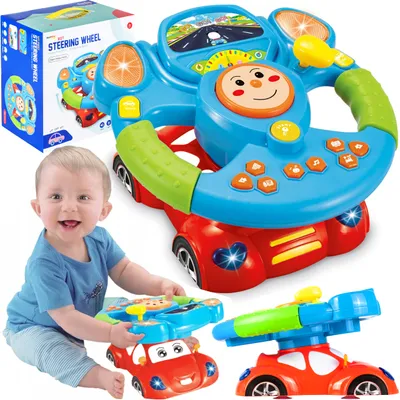 Produktbild von MalPlay Interaktives Lenkrad | Spielzeug Baby mit Lichtern und Geräuschen | Fahrsimulator Babyspielzeug Lernspielzeug für Kinder ab 3 Jahren