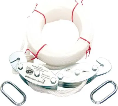 Produktbild von PÖSAMO Flaschenzug 3x250 (1 Stk.) galZn für Seil-Ø b. 5,0 mm