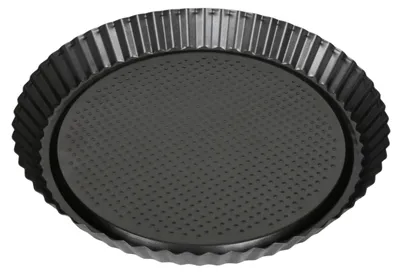 Produktbild von Tortenboden-Backform 28cm aus Schwarzblech Tarteform Obsttortenboden Kuchenform