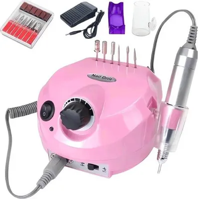Obrázek produktu pro Verk 24496 Bruska na nehty s nástavci 35000 rpm, růžová