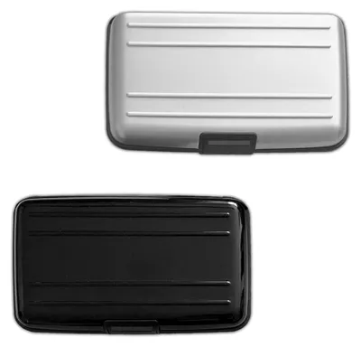 Produktbild von 2er Set RFID Schutz Aluminium Kartenetui Alu Kreditkartenetui EC Karten Etui