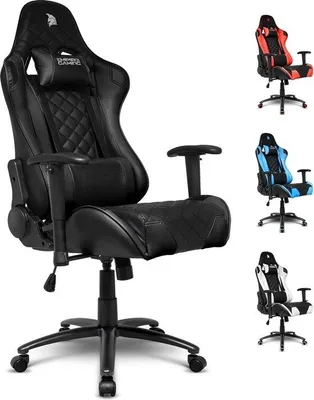 Produktbild von Ergonomischer Gamingstuhl mit verstellbarer Sitzfläche, Rückenlehne, Wippmechanismus und 2D-Armlehnen