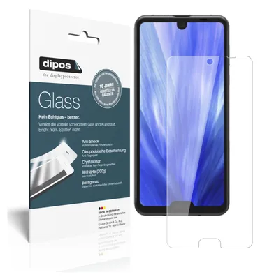 Produktbild von 2x Schutzfolie für Sharp Aquos R3 - Anti-Shock 9H Folie Glass Kunststoffglas