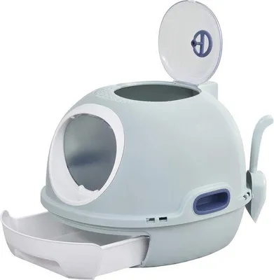 Productafbeelding van Famanu kattenluik met dakraam en draaghandgrepen - 47 x 55 x 44 cm