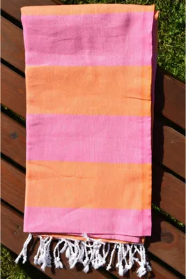 Produktbild von Peshtemal Handtuch Marmaris Rosa - Orange