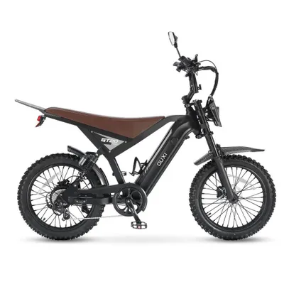 Produktbild von OUXI GT20 Pro Elektrisches Skinnybike - Blinker - NFC-Chip - 250W Motor - 7 Gänge - 65 km Reichweite - Hydraulische Scheibenbremsen - Schwarz