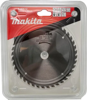 Obrázek produktu pro Makita A-80612 Pilový kotouč Widia TCT 160 x 20 mm 40T dřevo