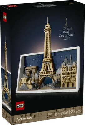 Produktbild von LEGO Architecture Paris – Stadt der Liebe 3D Puzzle - Wanddeko als Bastelset zum Bauen - DIY Set Erwachsene mit Pariser Wahrzeichen wie Miniatur Eiffelturm - Geschenk für Männer und Frauen - 21064