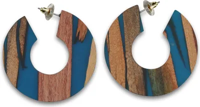 Produktbild von Steuer Modeschmuck Creolen Messing 5,5cm mehrfarbig ohne 445010002