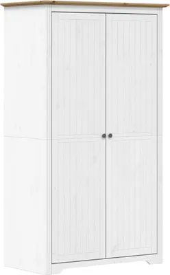 Obrázek produktu pro vidaXL Šatní skříň BODO bílá a hnědá 99x53,5x173 cm borovice