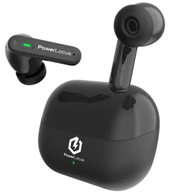 Imagen del producto de PowerLocus Fit, auriculares inalámbricos True Wireless negros con tecnología ANC híbrida / de alta calidad