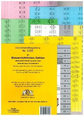 Produktbild von DürckheimRegister® STEUERRICHTLINIEN OHNE Stichworte, Wichtige Gesetze und §§,