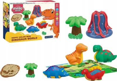 Obrázok produktu pre Dinosaurus z magického cesta s modelovacími doplnkami