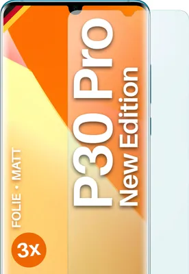 Produktbild von moex® 3x Schutzfolie kompatibel mit Huawei P30 Pro New Edition - Displayschutzfolie Anti Reflex Folie, Matt