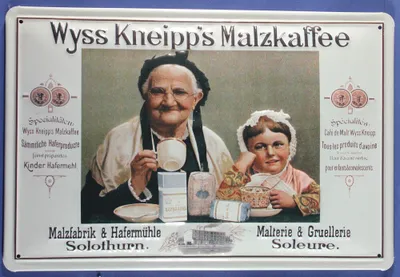 Produktbild von Blechschild Wyss Kneipp Malzkaffee Malz Kaffee Schild Nostalgieschild Werbeschild